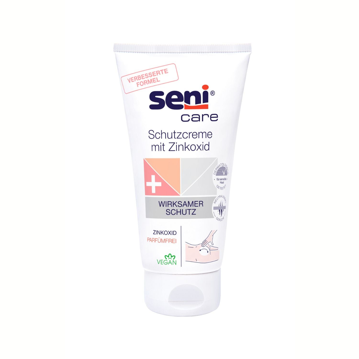 Seni Care Hautschutzcreme mit Zinkoxid - 150 ml "wirksamer Schutz"